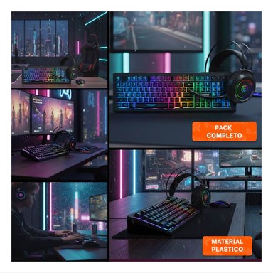 EQUIPO COMPLETO CON POTENCIA Y GAMER 3 EN 1 DIVERSION NEGRO Y+LIGAS REGALO - 5