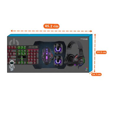 PACK2 KIT SELECCION AVANZADO CON GAMER 3 EN 1 PARA COMODIDAD Y RENDIMIENTO NEGRO Y+PAPEL REGALO - 4