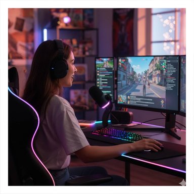 APARATO PENSADO PARA CREADORES Y STREAMERS CON TECNOLOGIA OVALADO NEGRO - 1