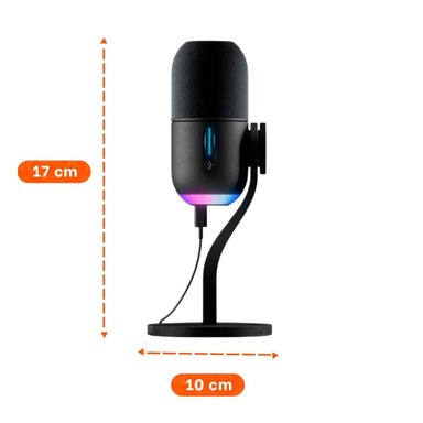 APARATO PENSADO PARA CREADORES Y STREAMERS CON TECNOLOGIA OVALADO NEGRO - 4