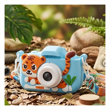 PACK2 SISTEMA PARA FOTOS CREATIVAS Y DIVERSION DE TIGRE CELESTE Y+PAPEL REGALO - 1