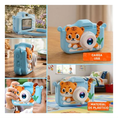 PACK2 SISTEMA PARA FOTOS CREATIVAS Y DIVERSION DE TIGRE CELESTE Y+PAPEL REGALO - 3