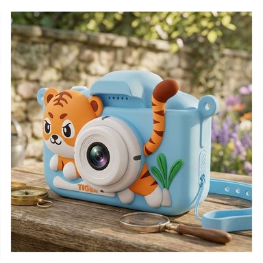 PACK6 HERRAMIENTA PORTATIL PARA HISTORIAS Y EXPLORACION CON ESTAMPADO DE TIGRE CELESTE - 5