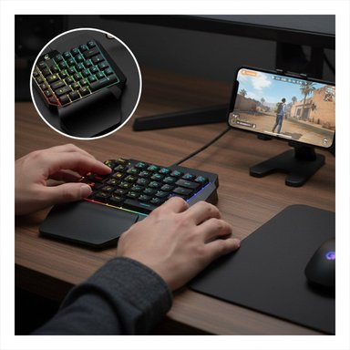 ACCESORIO UNILATERAL DE TECLAS PARA EXPERIENCIA DE JUEGO MAS DINAMICA NEGRO Y+POST IT - 2