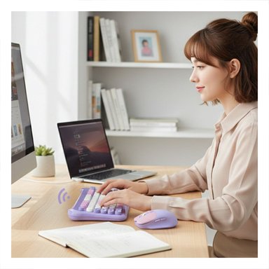 PACK4 TECNOLOGIA DE ESCRITURA COMODA PARA JORNADAS DE TRABAJO MORADO Y+REGALO STICKER - 5