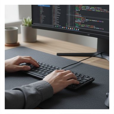 TECLADO INALAMBRICO CON TECLAS SILENCIOSAS PARA OFICINA NEGRO - 2