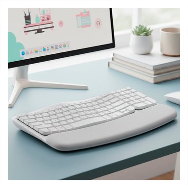 PACK2 CONTROL QUE OPTIMIZA LA EXPERIENCIA DE ESCRITURA CON TECLAS ONDULADAS BLANCO - 1