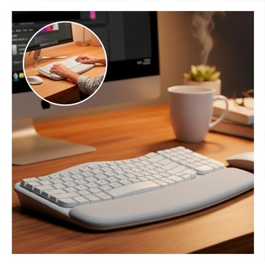 PACK2 CONTROL QUE OPTIMIZA LA EXPERIENCIA DE ESCRITURA CON TECLAS ONDULADAS BLANCO - 5