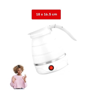 PACK4 CALENTADOR DE COCINA ELECTRICO PLEGABLE 600ML BLANCO Y+REGALO STICKER - 4