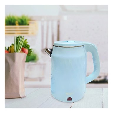 PACK4 CALENTADOR ELECTRICO RAF DE 2.5L COLOR CELESTE PRACTICO PARA COCINA Y+PAPEL REGALO - 2