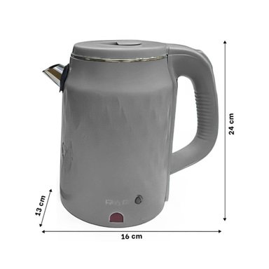 PACK6 ELECTRODOMESTICO RAF DE 2.5L COLOR PLOMO PARA COCINA EN CASA - 4