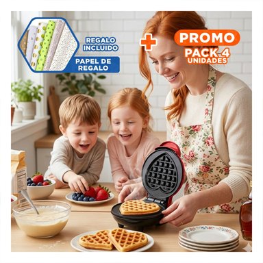 PACK4 REPOSTERA MINI CORAZON ELECTRICA PARA HOGAR PRACTICO Y+PAPEL REGALO - 1