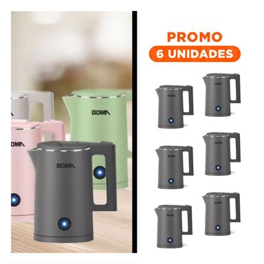 PACK6 EQUIPO DE COCINA 1800ML PLOMO BOMA DISENO MODERNO - 1