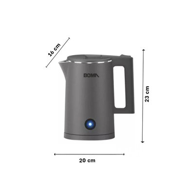 PACK6 EQUIPO DE COCINA 1800ML PLOMO BOMA DISENO MODERNO - 4