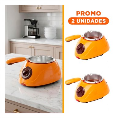 PACK2 HERVIDOR PARA BEBIDAS CALIENTES CON ACCESORIOS AMARILLO - 1