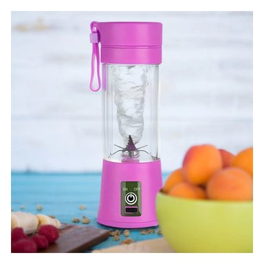 MINI TRITURADORA PORTATIL LILA RECARGABLE PARA BATIDOS - 2