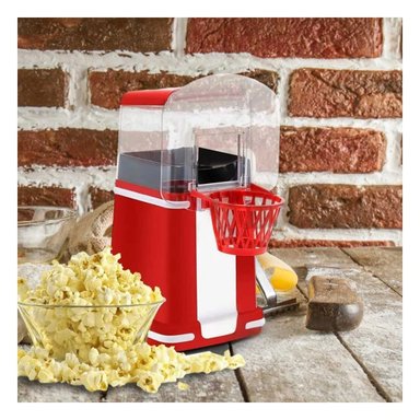 PACK6 PREPARADORA CASERA DE POP CORN TIPO BASQUET COLOR ROJO ESTILO RETRO Y+REGALO STICKER - 5