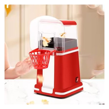 PACK6 FABRICADORA CASERA DE POP CORN TIPO BASQUET COLOR ROJO AMBIENTE VINTAGE Y+PAPEL REGALO - 2