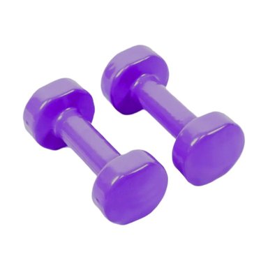 DUMBBELL COMPACTO MORADO 3 KG PARA FITNESS Y+REGALO STICKER - 3
