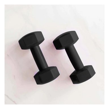 PACK2 DUMBBELL LIGERO NEGRO 3 KG PARA CASA - 5
