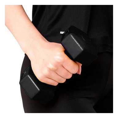 PACK2 PESA ERGONOMICA NEGRO 3 KG PARA EJERCICIO Y+REGALO STICKER - 3