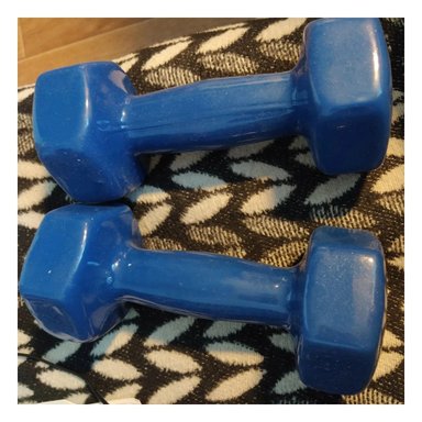PACK2 DUMBBELL LIGERO AZUL 1 KG PARA CASA - 2