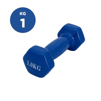PACK2 DUMBBELL LIGERO AZUL 1 KG PARA CASA - 4