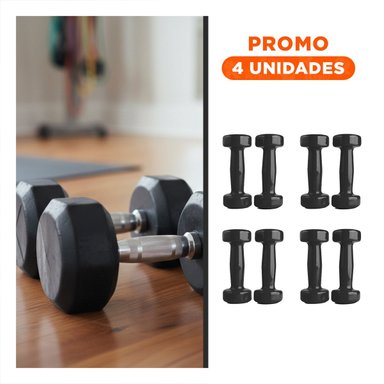 PACK4 PESA RESISTENTE NEGRO 1 KG PARA CASA Y+REGALO STICKER - 1