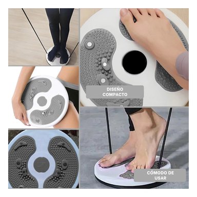 PACK2 TABLA PLOMA GIRATORIA CON LIGAS FIT PARA ABDOMEN Y+PAPEL REGALO - 3