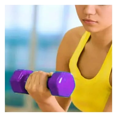 PACK2 DUMBBELL LIGERO MORADO 2 KG PARA CASA - 2