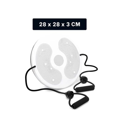 PACK4 BASE PARA CASA DE ABDOMEN CON LIGAS FIT BLANCO Y+REGALO STICKER - 4