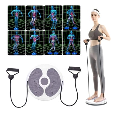 PACK6 DISCO FUNCIONAL DE ABDOMEN CON LIGAS FIT PLOMO Y+REGALO STICKER - 2