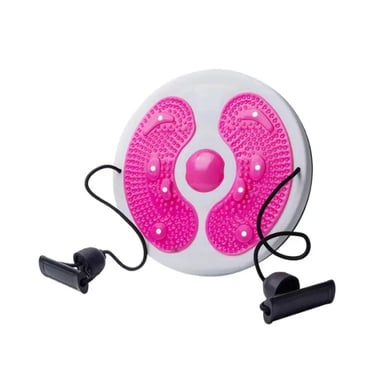 PACK2 TWISTER ROSADO GIRATORIO CON LIGAS FIT PARA ABDOMEN Y+REGALO STICKER - 2