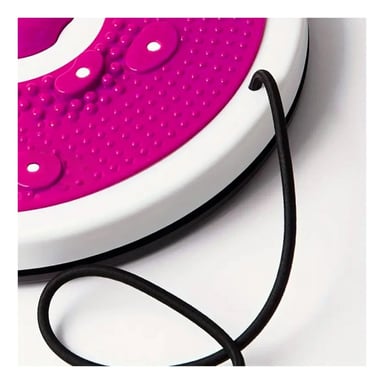 PACK2 TWISTER ROSADO GIRATORIO CON LIGAS FIT PARA ABDOMEN Y+REGALO STICKER - 3