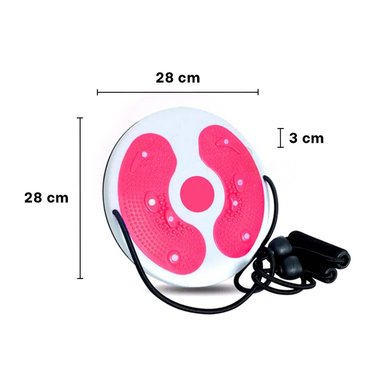 PACK12 TABLA FUNCIONAL DE ABDOMEN CON LIGAS FIT ROSADO Y+REGALO STICKER - 4