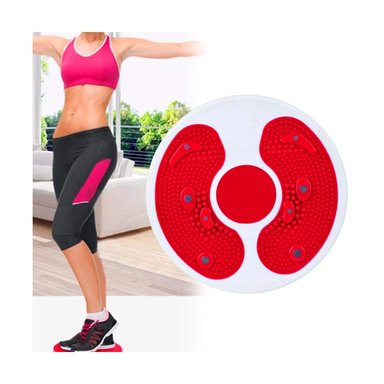 PACK4 DISCO PARA CASA DE ABDOMEN CON LIGAS FIT ROJO - 2