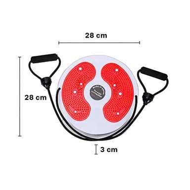 PACK4 DISCO PARA CASA DE ABDOMEN CON LIGAS FIT ROJO - 4