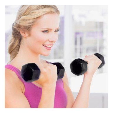 PACK12 PESA PRACTICA NEGRO 2 KG PARA FITNESS Y+REGALO STICKER - 3