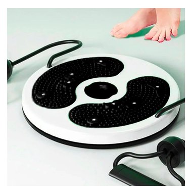 PACK4 DISCO PARA CASA DE ABDOMEN CON LIGAS FIT NEGRO - 5