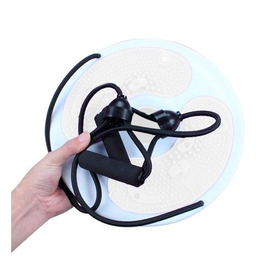 PACK6 DISCO FUNCIONAL DE ABDOMEN CON LIGAS FIT BLANCO Y+REGALO STICKER - 2