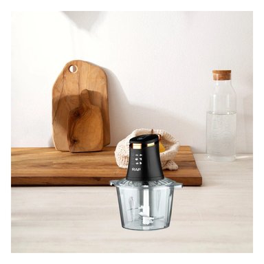 PACK2 CORTADOR DE ALIMENTOS CON 4 CUCHILLAS NEGRO PARA COCINA MODERNA - 5