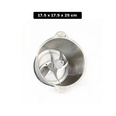 PACK4 MEZCLADOR MULTIFUNCIONAL 3L PLATEADO DE ALTA CALIDAD PARA RECETAS Y+PAPEL REGALO - 4