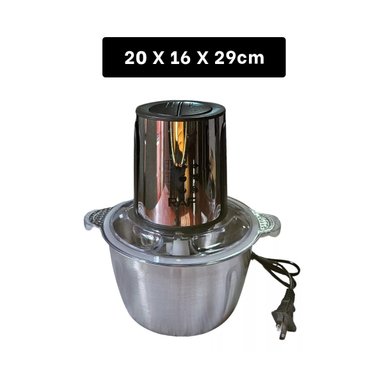 PACK6 TRITURADOR COMPACTO DE ALIMENTOS 3L PLATEADO PARA EL HOGAR Y+PAPEL REGALO - 4