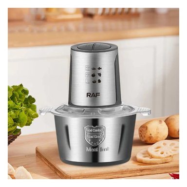 PACK6 PROCESADOR COMPACTO DE ALIMENTOS 3L PLATEADO PARA COCINA - 3