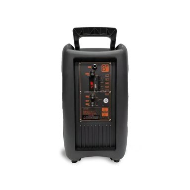 PACK4 PARLANTE CON MICROFONO Y LUCES LED DE OCHO PULGADAS NEGRO DE PLASTICO FINO Y+PAPEL REGALO - 3