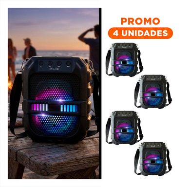 PACK4 SISTEMA CON CORREA DE PLASTICO NEGRO DE 6,5 PULGADAS PARA SONIDO DE CASA Y+REGALO STICKER - 1