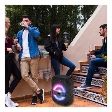 PACK4 SISTEMA CON CORREA DE PLASTICO NEGRO DE 6,5 PULGADAS PARA SONIDO DE CASA Y+REGALO STICKER - 3