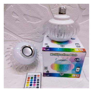 PACK2 LUZ LED BOCINA BLUETOOTH SMART MUSICAL CON EFECTOS Y CONTROL PARA SALON - 2