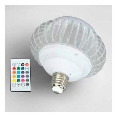 PACK2 LUZ LED BOCINA BLUETOOTH SMART MUSICAL CON EFECTOS Y CONTROL PARA SALON - 5