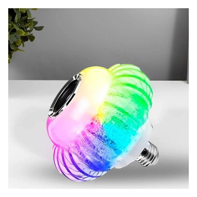 PACK2 ILUMINACION LED BOCINA BLUETOOTH SMART MUSICAL CON RGB Y SONIDO Y+REGALO STICKER - 5